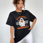 Round neck short sleeve ghost graphic t-shirt.