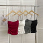Spice Girl Sling Vest Belt Chest Pad Pleated Pure Desire Style All-match Slim Slim Slim Shoulder Strap Base Underwear for Women