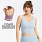 Women's One-piece high-strength shockproof sports underwear plus size push up outdoor fitness bra chubby girl yoga vest