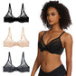 The large-sized underwear with thin mesh fabric gathers the French sexiness of the bra Skin color