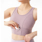 Women's One-piece high-strength shockproof sports underwear plus size push up outdoor fitness bra chubby girl yoga vest