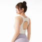 Women's One-piece high-strength shockproof sports underwear plus size push up outdoor fitness bra chubby girl yoga vest