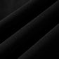 Close-up of folded black fabric, likely cotton-polyester blend.