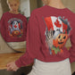 Happy Halloween Canada Ghost Pumpkin Sweatshirt – Bella+Canvas 3501 Long Sleeve
