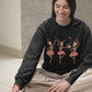Vintage Halloween Skeleton Dancing Ballerina Long Sleeve – Bella+Canvas 3501 Retro Spooky Tee